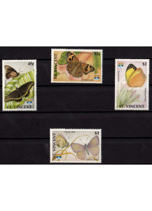 St. VINCENT 1992 francobolli serie completa nuova Yvert e Tellier 1601/4